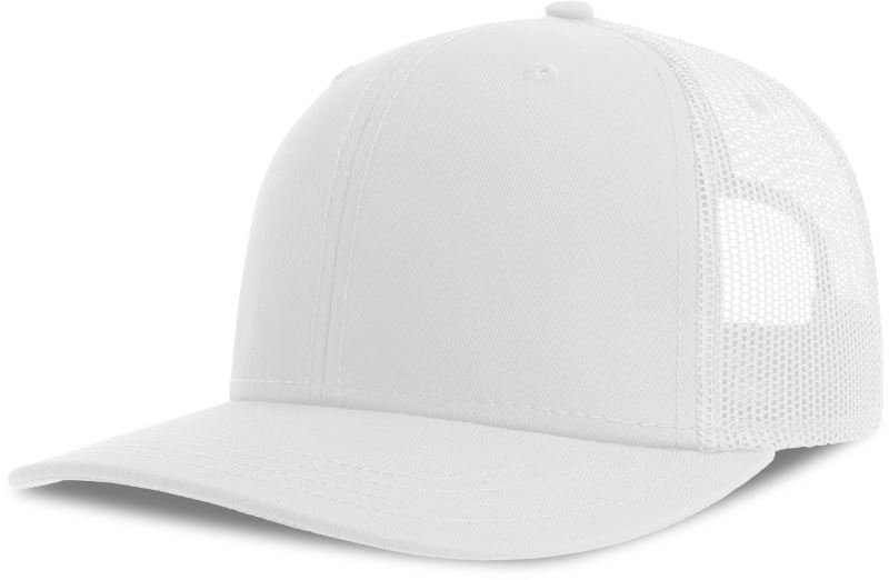 Levně 6 panelová Trucker kšiltovka - white/white