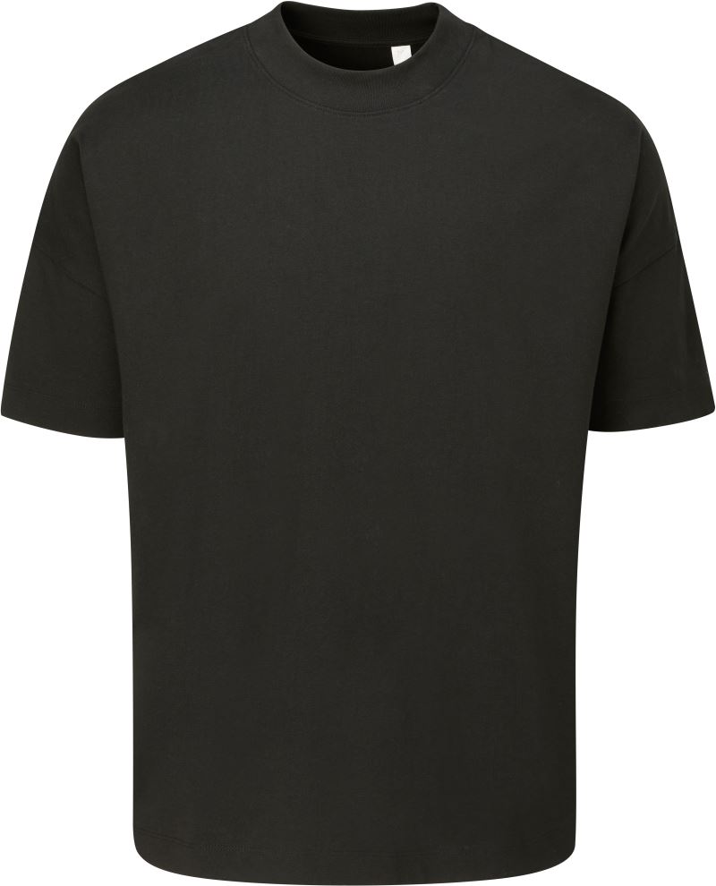 Levně Oversize tričko z těžké bavlny - black