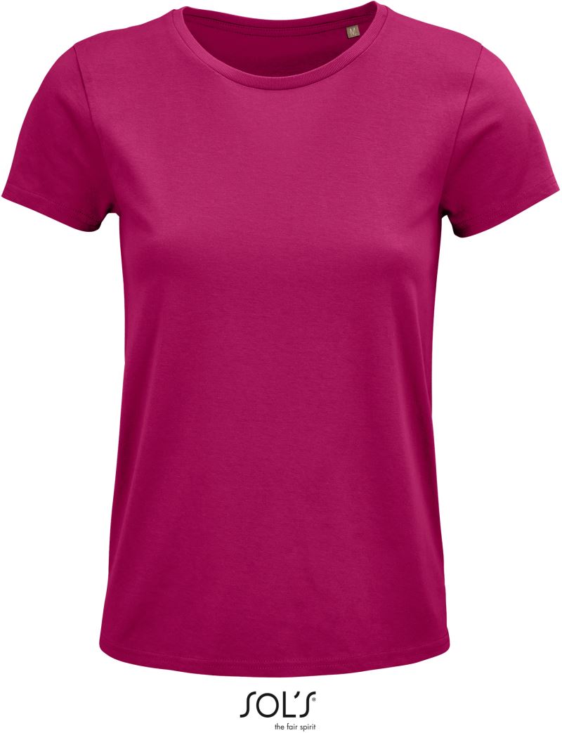 Levně Dámské tričko z bio bavlny - fuchsia
