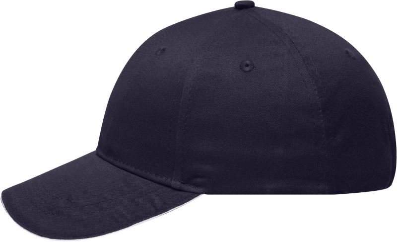 Levně 6 panelová sandwich kšiltovka - navy/white