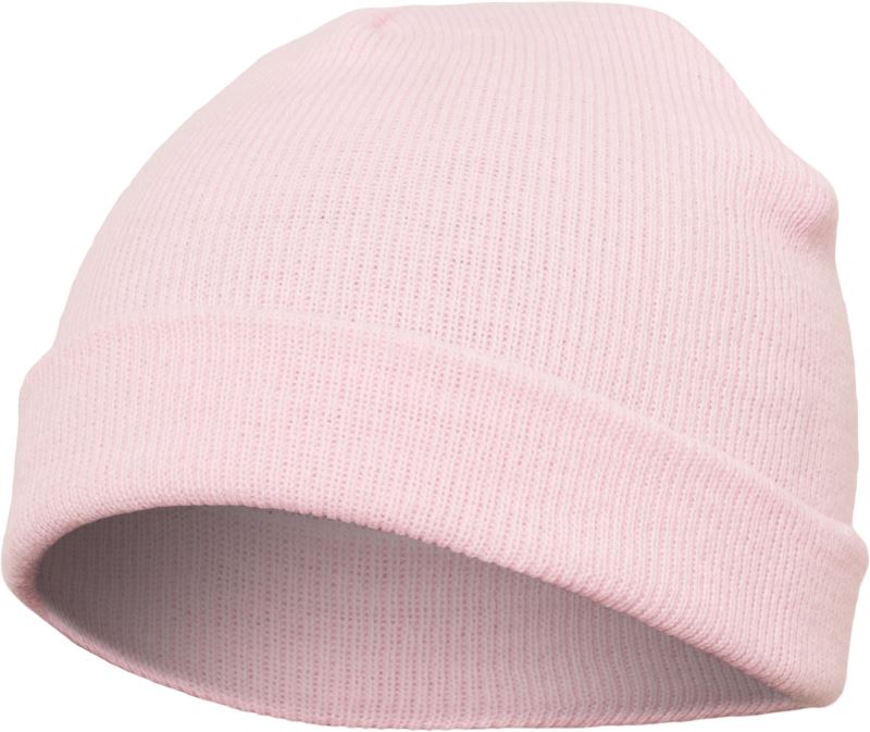 Levně Pletená čepice - baby pink