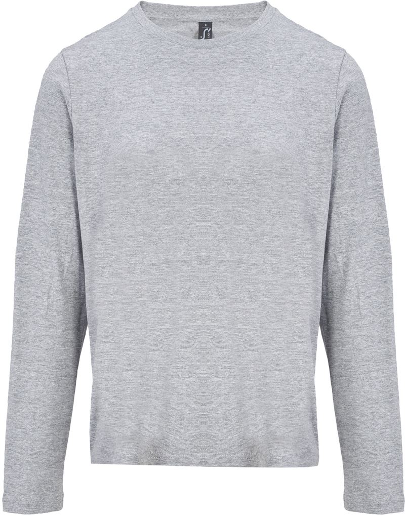 Levně Dámské tričko s dlouhým rukávem - grey melange