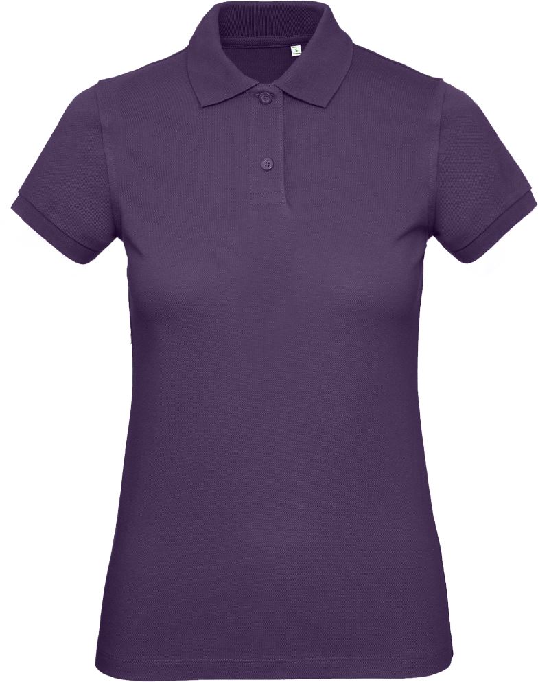 Levně Dámské piqué polo z bio bavlny - radiant purple