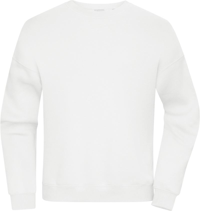 Levně Oversize mikina z bio bavlny - white