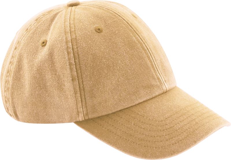 Levně 6 panelová nízkoprofilová kšiltovka "Vintage" - vintage mustard