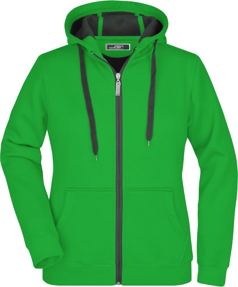 Levně Dámská mikina Doubleface - fern green/graphite
