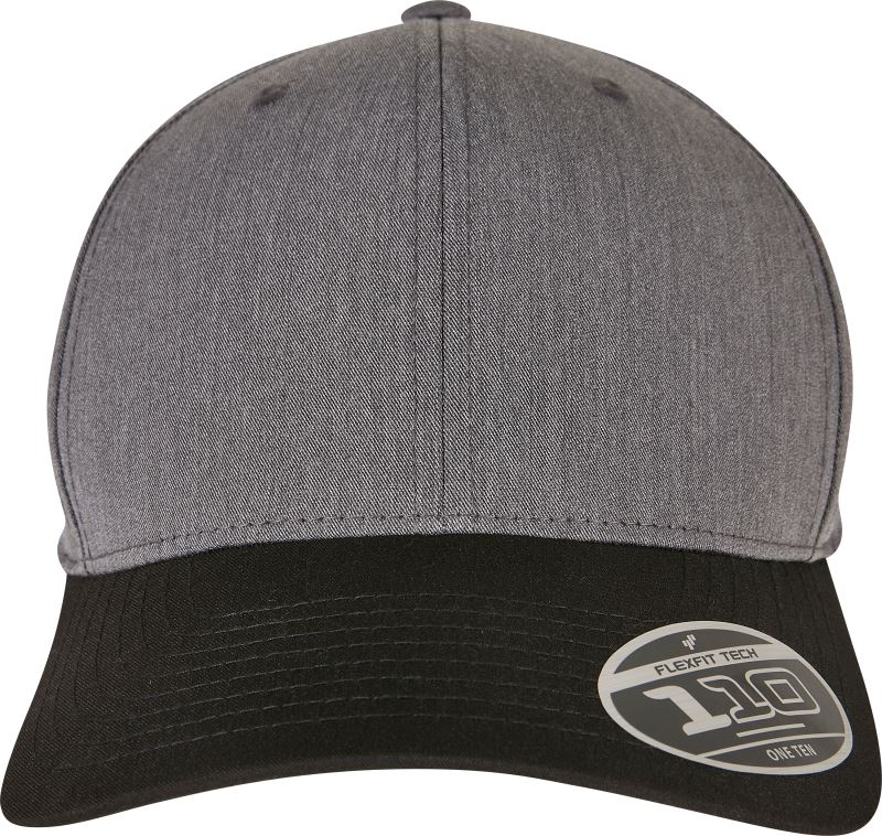 Levně 6 panelová Trucker kšiltovka "Melange" - black/grey melange
