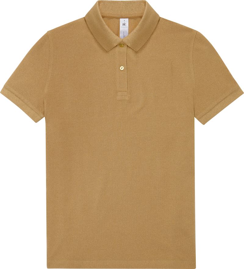 Levně Dámské piqué polo - meta gold