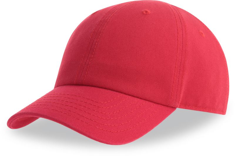 Dětská 6 panelová kšiltovka - red