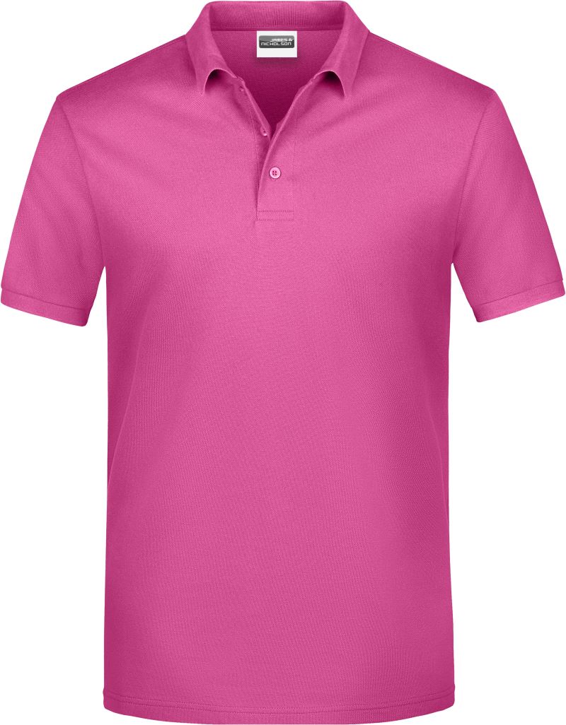 Levně Pánské piqué polo - pink