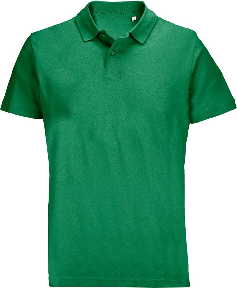 Levně Unisex piqué polo - kelly green