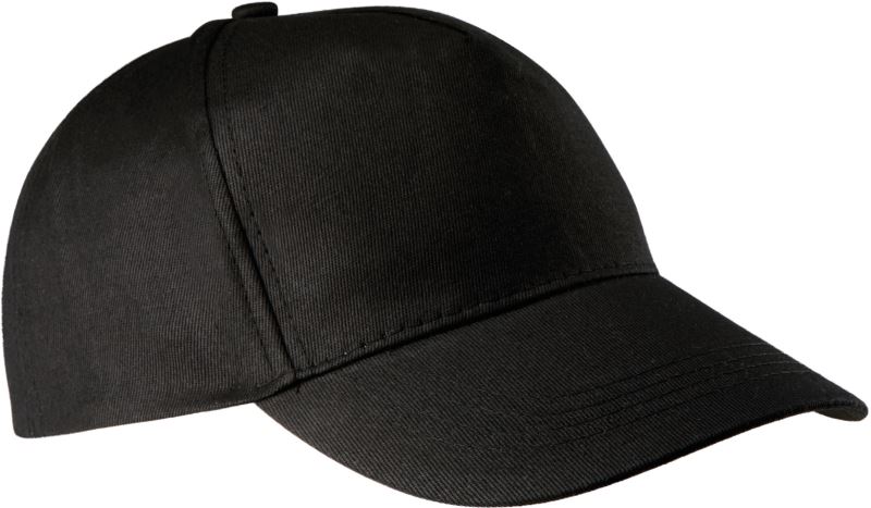 5 panelová kšiltovka - black