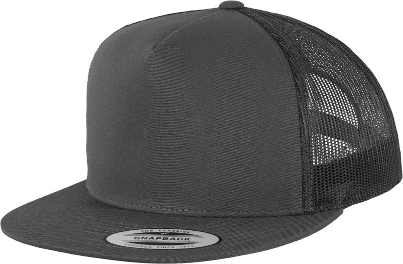 Levně 5 panelová Trucker kšiltovka - charcoal
