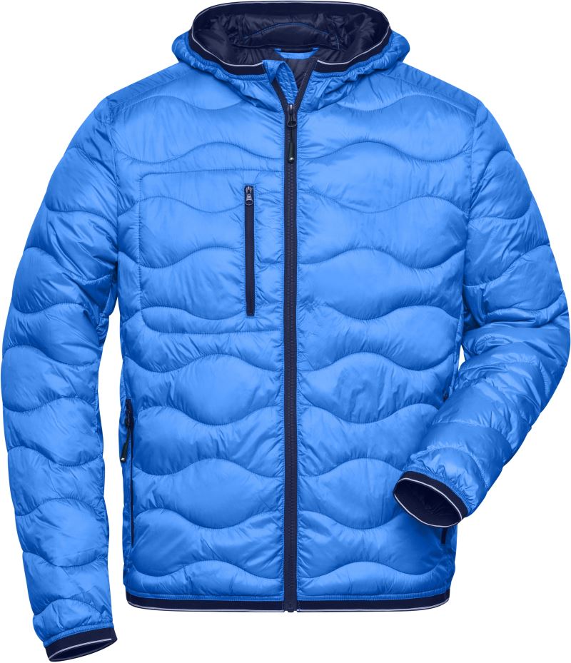 Levně Pánská prošívaná bunda - blue/navy