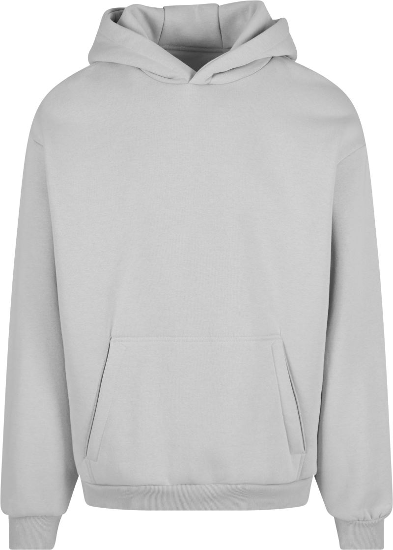Levně Těžká unisex mikina s kapucí - light asphalt