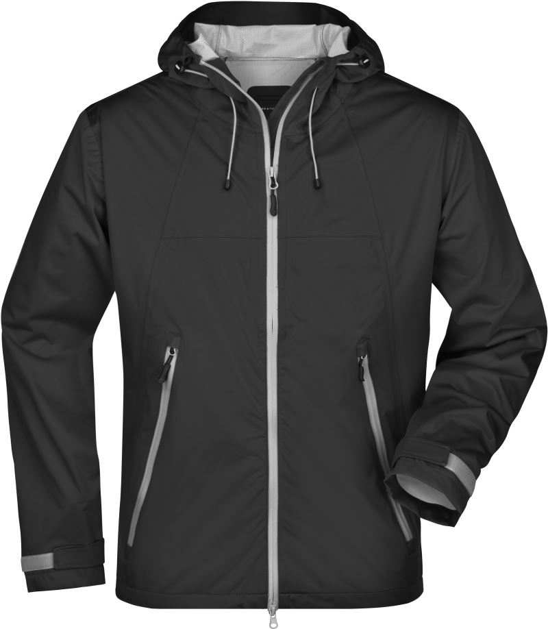 Levně Pánská 3-vrstvá softshellová bunda - black/silver
