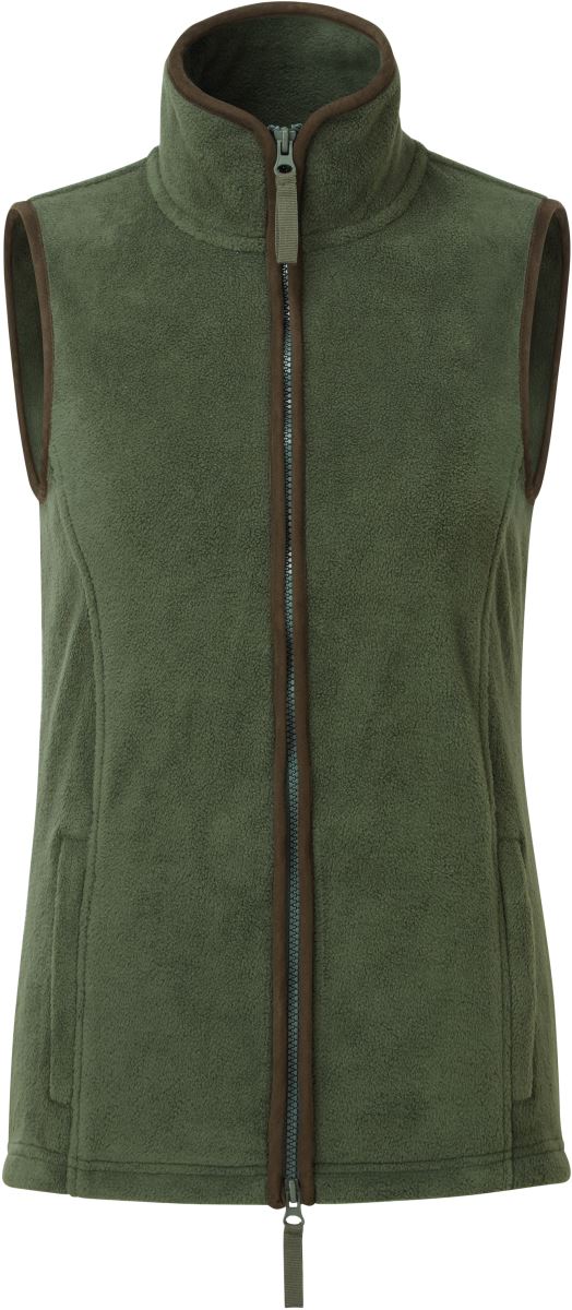 Levně Dámská fleecová vesta "Artisan" - moss green/brown