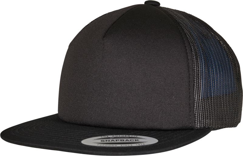 5 Panelová pěnová kšiltovka - black