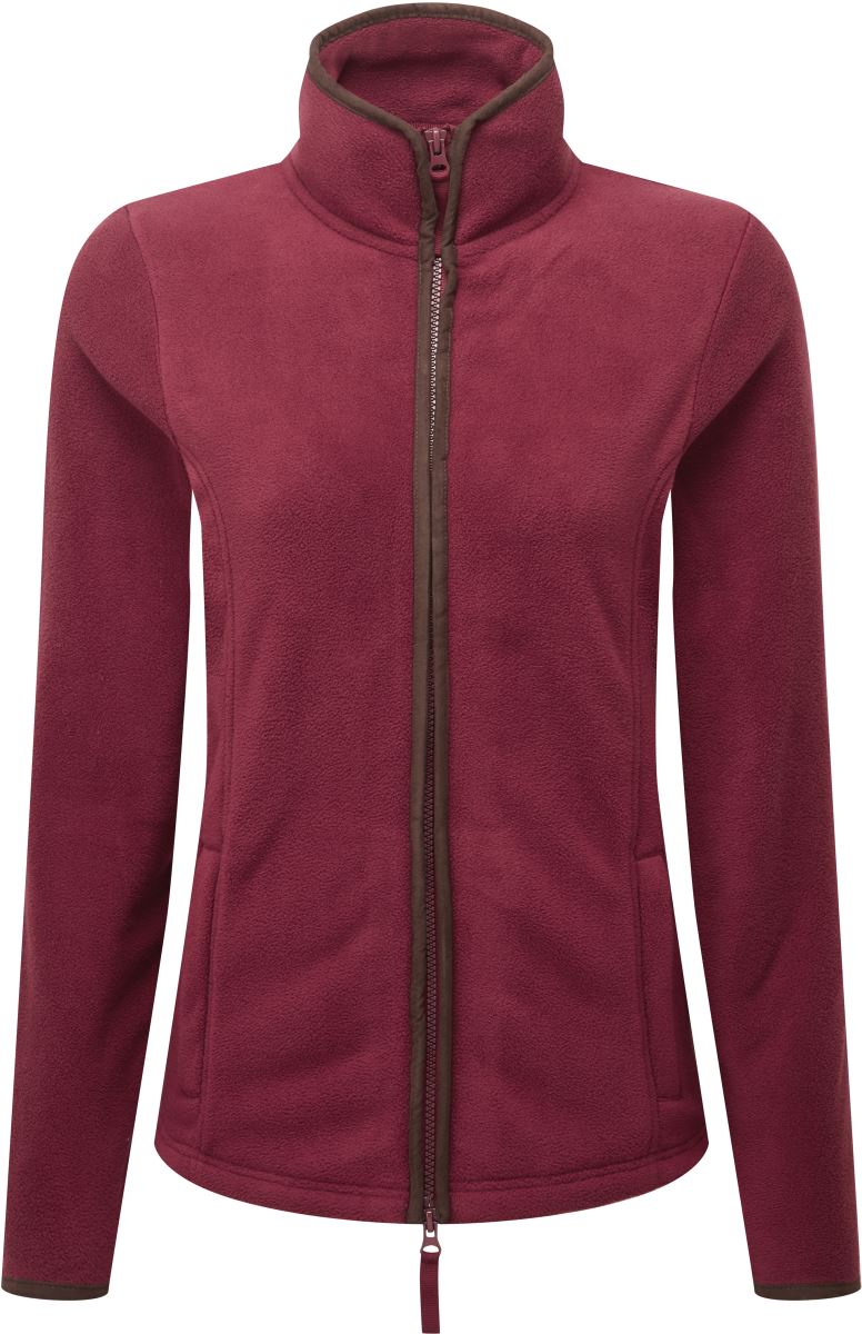 Levně Dámská fleecová bunda „Artisan“ - burgundy/brown