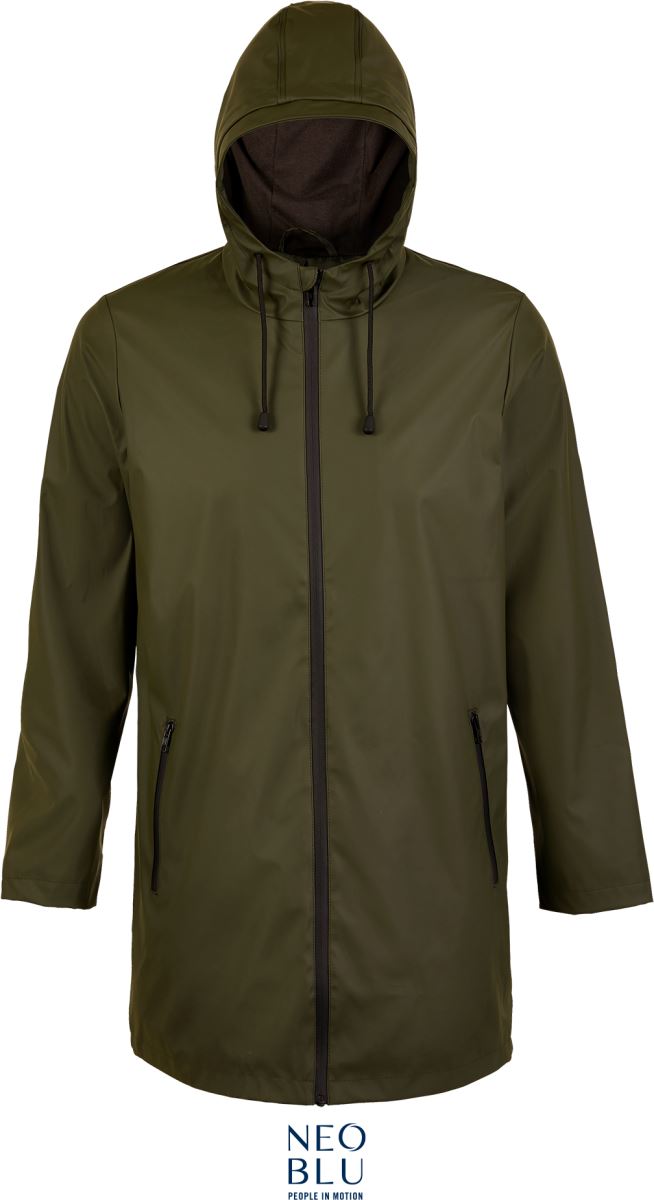 Levně Nepromokavá pánská vosková bunda - deep khaki
