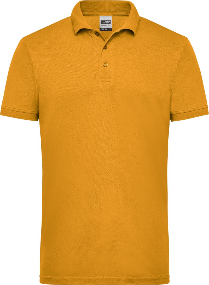 Levně Pánské pracovní piqué polo - gold yellow