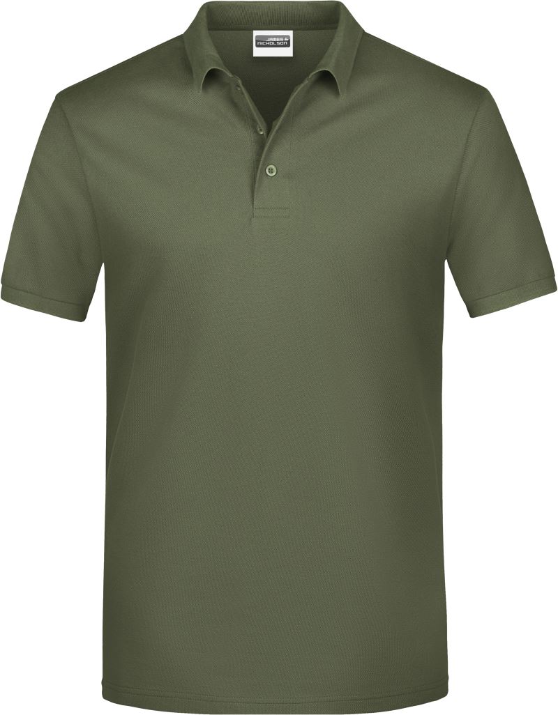 Levně Pánské piqué polo - olive