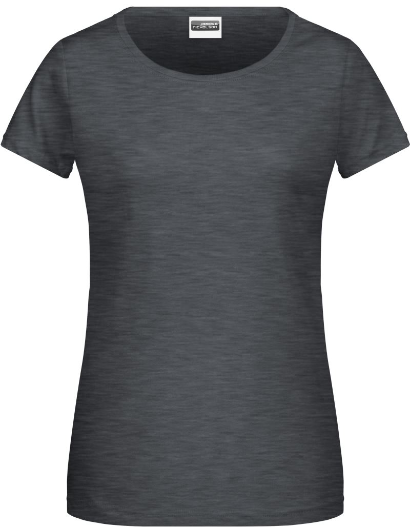 Levně Dámské tričko z bio bavlny - black heather