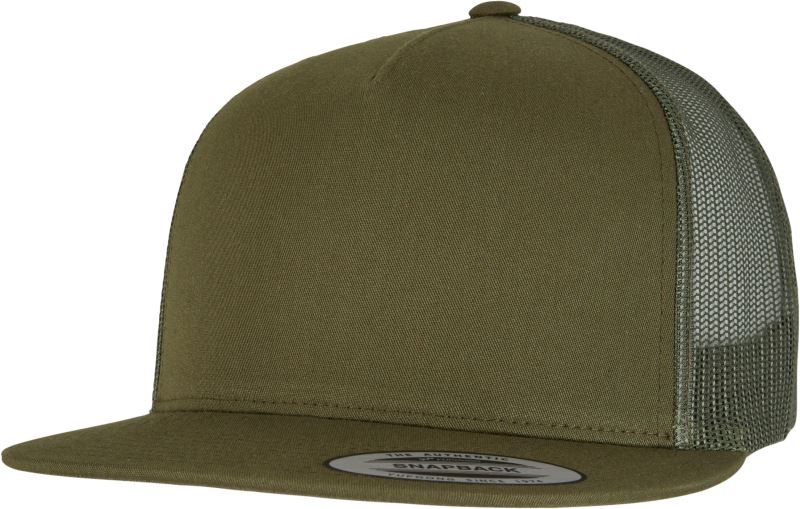 Levně 5 panelová Trucker kšiltovka - moss green