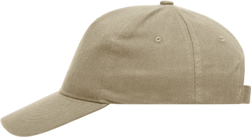 Levně 5 panelová kšiltovka z těžké bavlny - beige