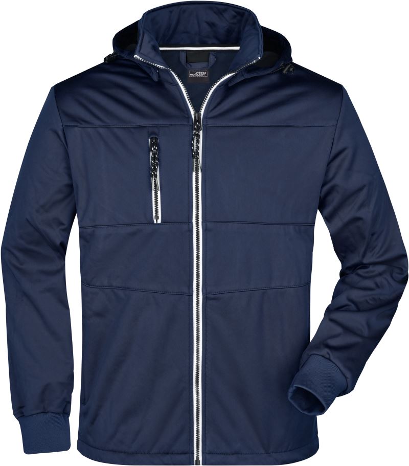 Levně Pánská 3-vrstvá softshellová bunda "Maritim" - navy/navy/white