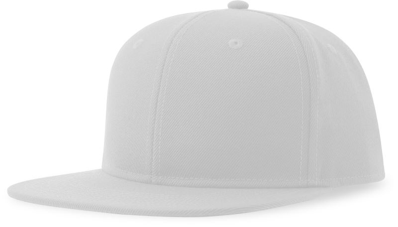 6 panelová baseballová kšiltovka - white