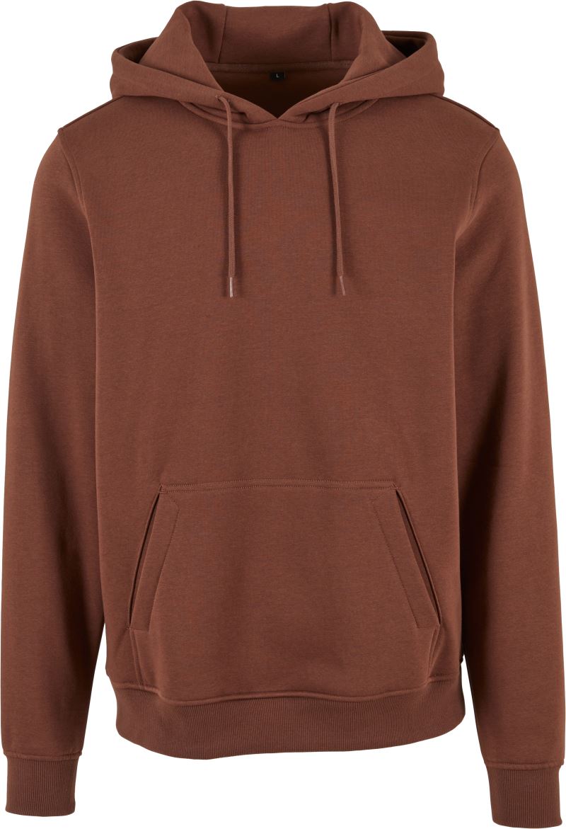 Levně Mikina s kapucí z těžké bavlny - chocolate brown