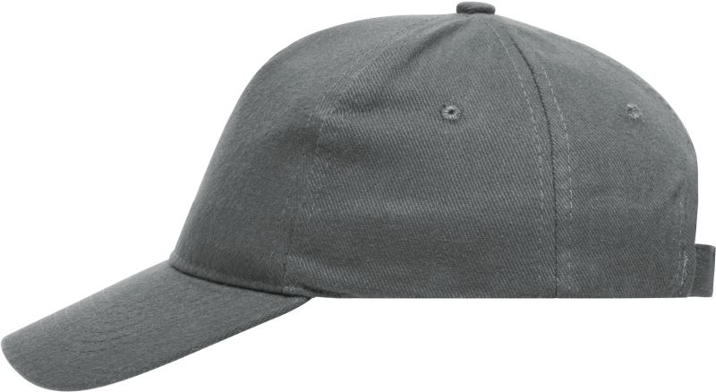 Levně 5 panelová kšiltovka z těžké bavlny - dark grey