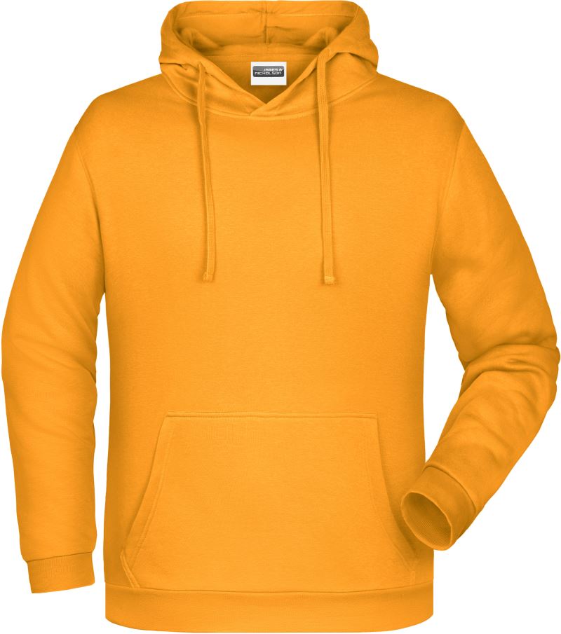 Levně Pánská mikina s kapucí - gold yellow