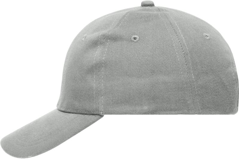 Levně 6 panelová kšiltovka z těžké bavlny - light grey