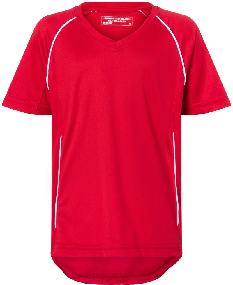 Levně Dětské týmové tričko - red/white