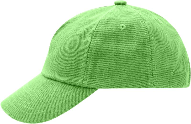 Levně Dětská 5 panelová kšiltovka - lime green