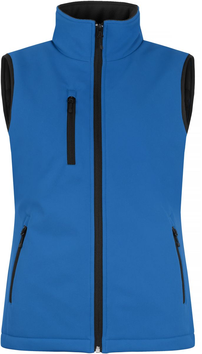 Levně Dámská zateplená softshellová vesta - royal blue
