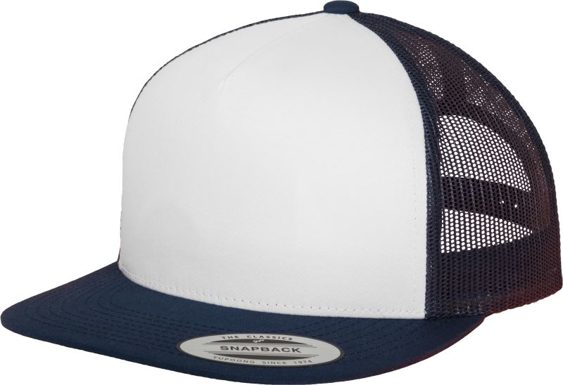 Levně 5 panelová Trucker kšiltovka - navy/white/navy
