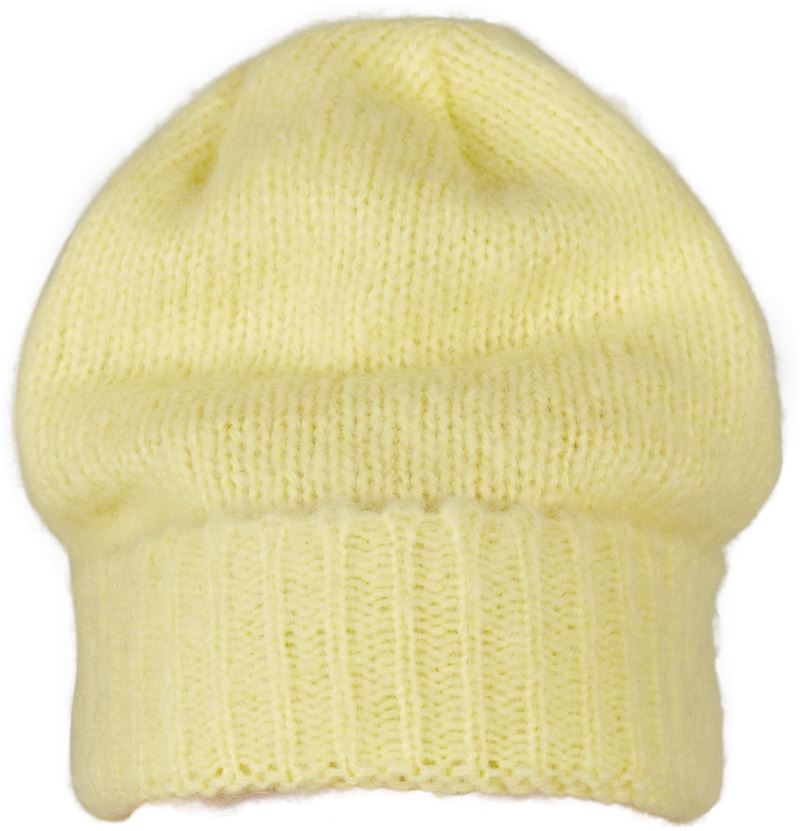 Pletená čepice - yellow