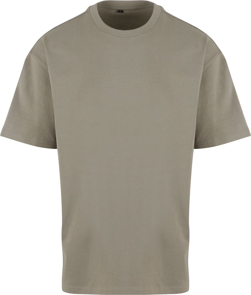 Levně Unisex oversize tričko z těžké bavlny - pale olive