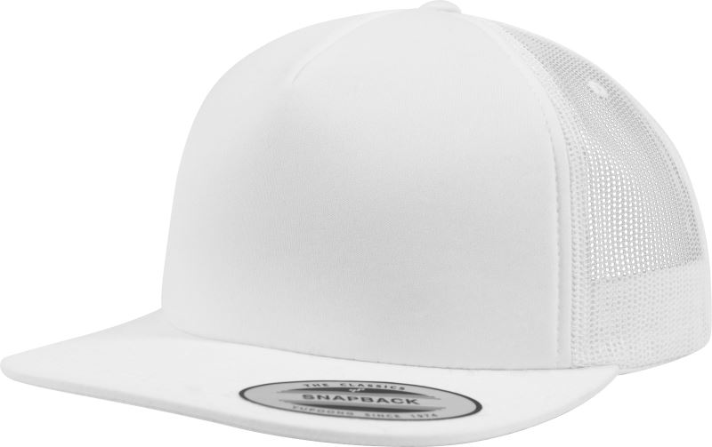 5 Panelová pěnová kšiltovka - white