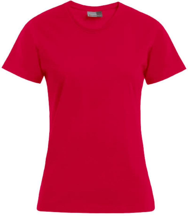 Levně Dámské tričko "Premium" - fire red