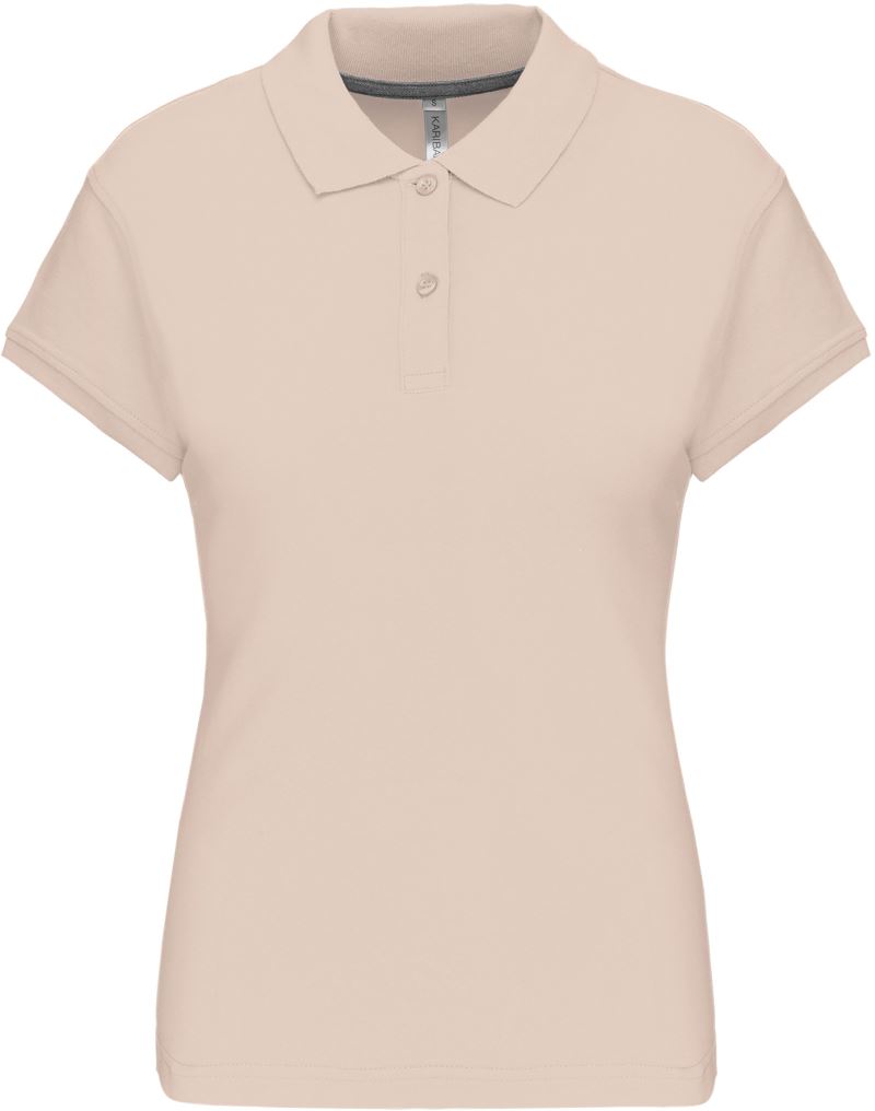 Dámské piqué polo - light sand