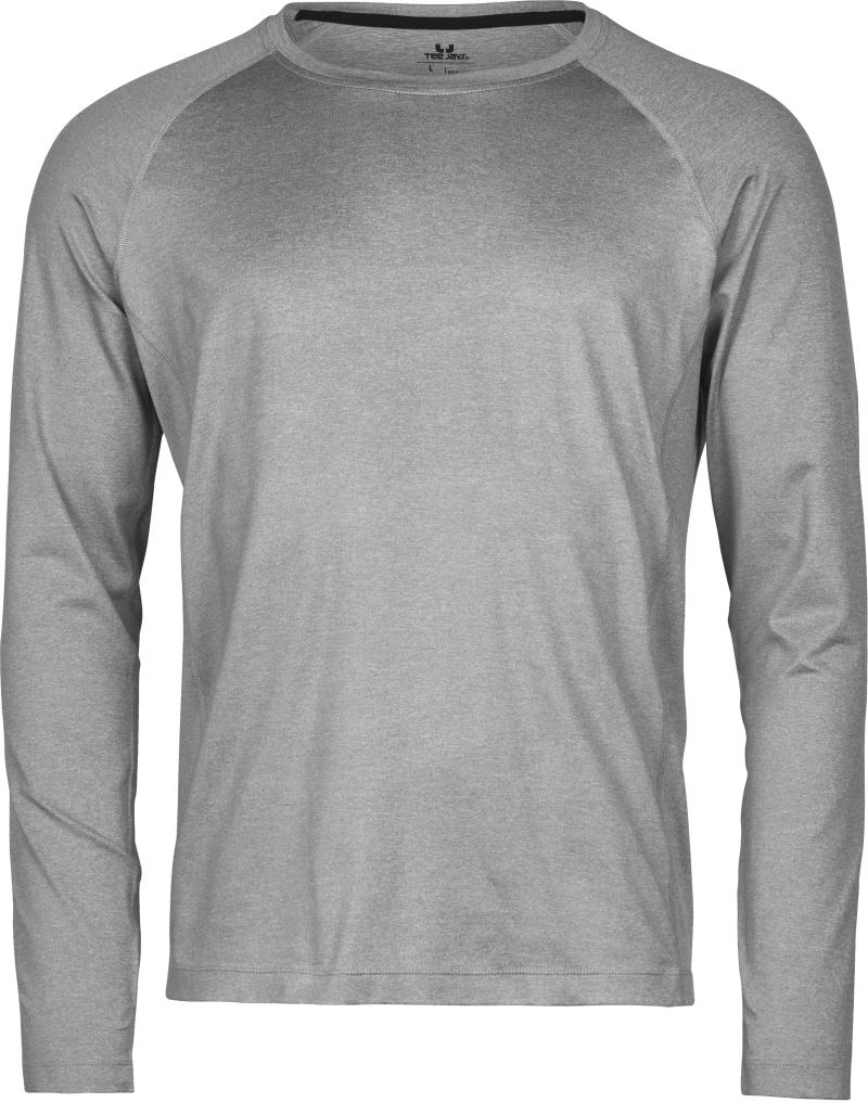 Levně Sportovní tričko CoolDry s dlouhým rukávem - grey melange
