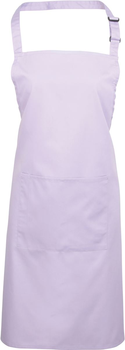 Levně Zástěra s laclem a kapsou na břiše "Colours" - lilac