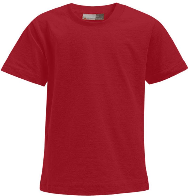 Levně Dětské tričko „Premium“ - fire red