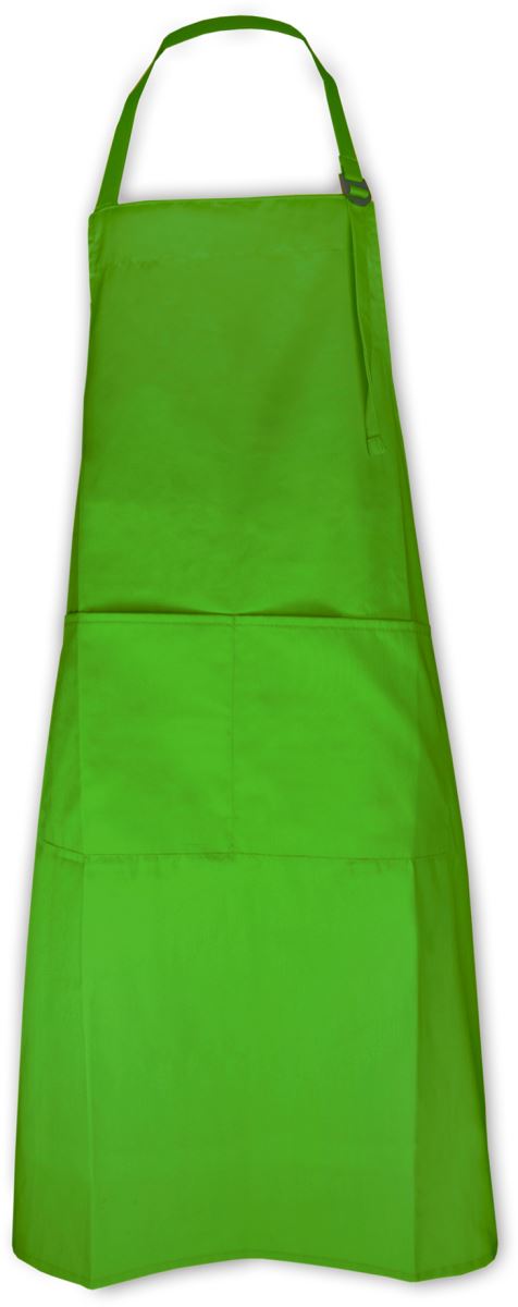 Levně Zástěra s laclem - lime