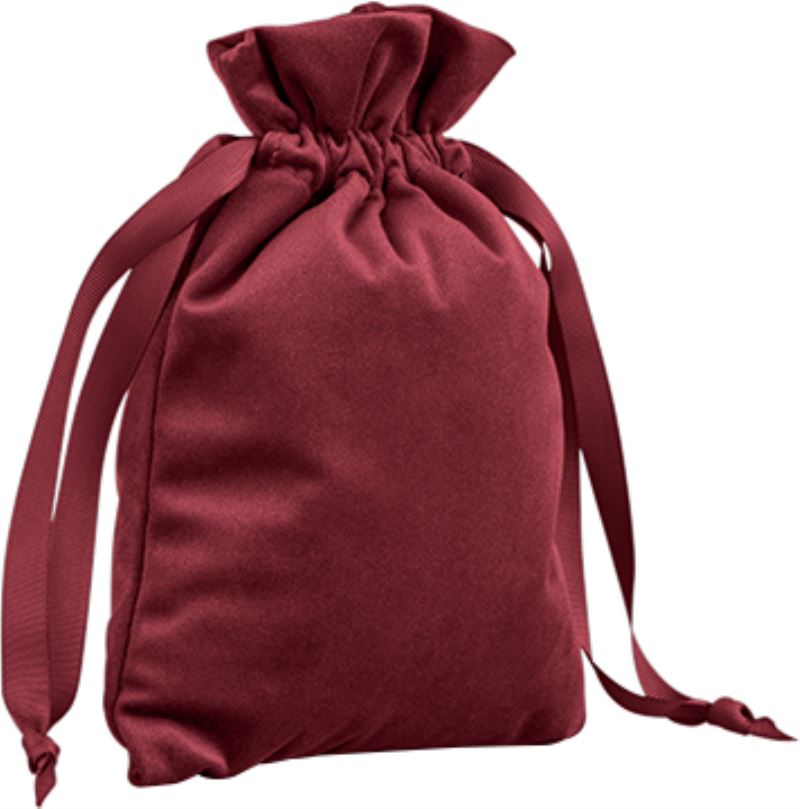 Sametový dárkový pytel - ruby red