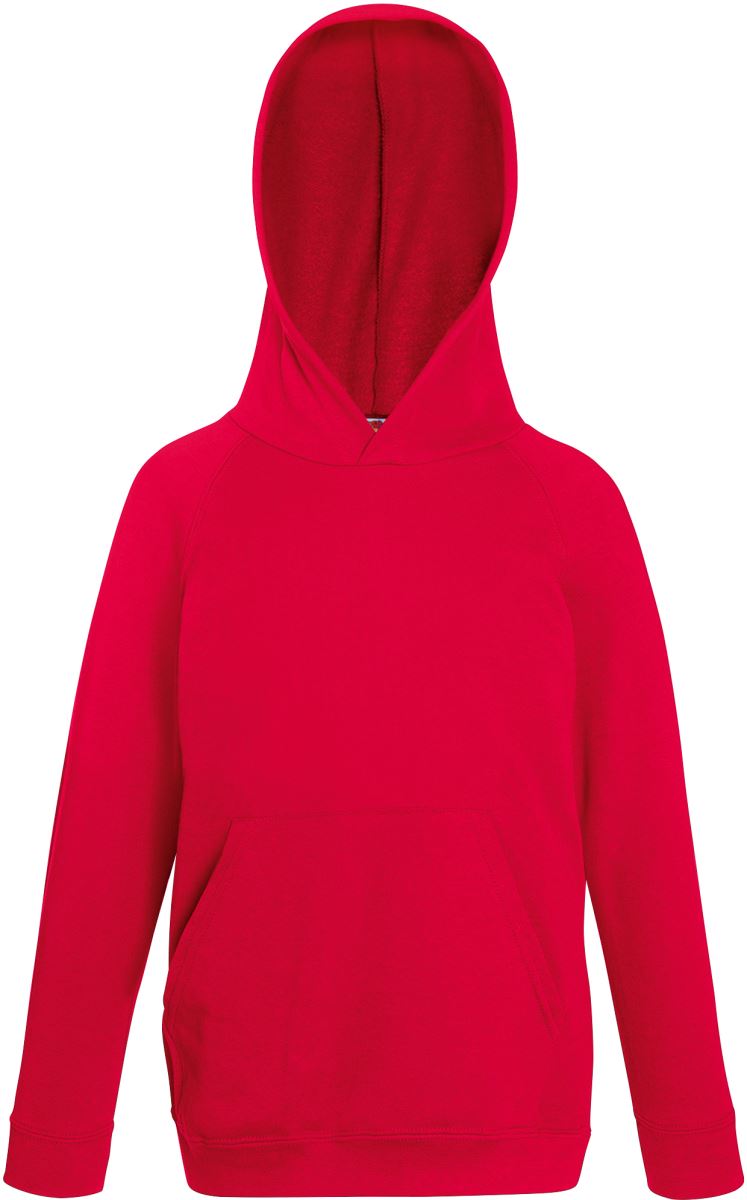Dětská mikina s kapucí - red
